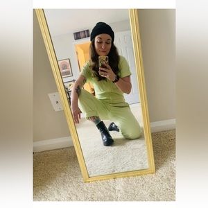Wildfang Light Green Jumpsuit